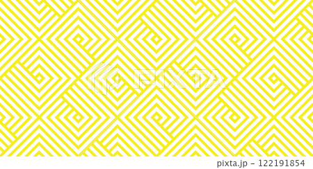 Abstract geometric pattern. A seamless vector background. White and yellow ornament. Graphic modern pattern. Simple lattice graphic design Abstract geometric pattern. A seamless vector background. White and yellow ornament. Graphic modern pattern. Simple lattice graphic design 122191854