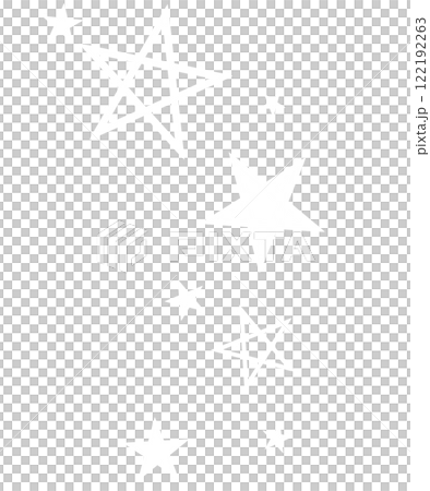 白色簡單星星插畫 122192263