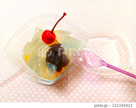 家庭の手作りのあんみつ 122192622