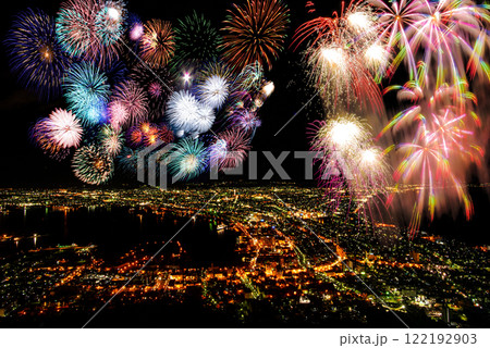 函館港　花火大会 122192903