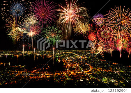 函館港　花火大会 122192904