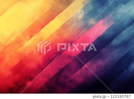 夏をテーマにしたレトロな背景、ティールの粒状のグラデーション 夏をテーマにしたレトロな背景、ティールの粒状のグラデーション 122193787