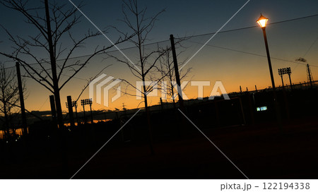 蘇我スポーツ公園夕景 蘇我スポーツ公園夕景 122194338