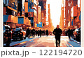 街をさまよう男性 122194720