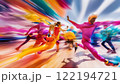 躍動的な人々 122194721