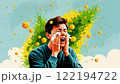 花粉症が辛い男性 122194722