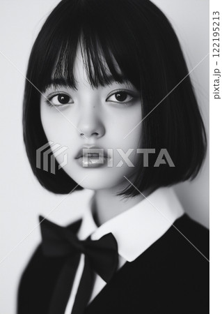 若い日本人女性のポートレート 若い日本人女性のポートレート 122195213