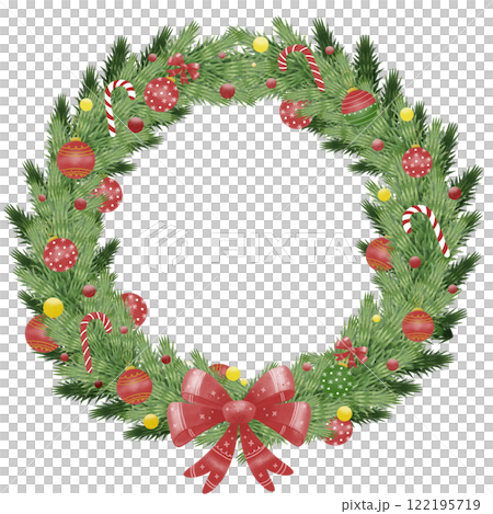 wreath of red, green and red wreath 122195719