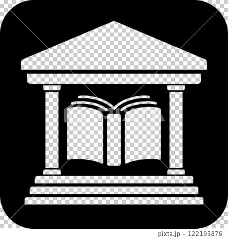 図書館を案内する標識 122195876