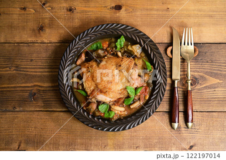 チキンのキムチトマトソース煮 122197014