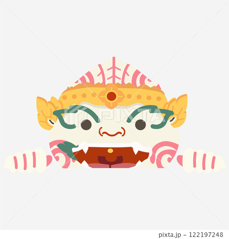 Head Hanuman Thai character banner Head Hanuman Thai character banner 122197248