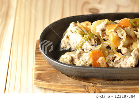 鉄板スタミナ豚焼肉 鉄板スタミナ豚焼肉 122197384