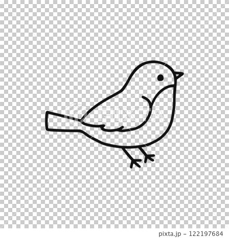 うぐいす 線画 うぐいす 線画 122197684