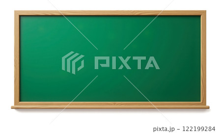 Green chalkboard with wooden frame isolated on white background for education and school projects design concept Green chalkboard with wooden frame isolated on white background for education and school projects design concept 122199284