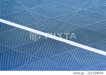 Closeup of blue textured surface with white line 122199694