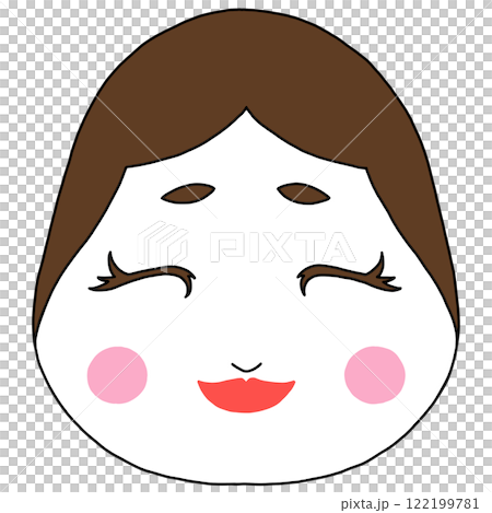 【節分】おかめ・お多福・おたふく 122199781