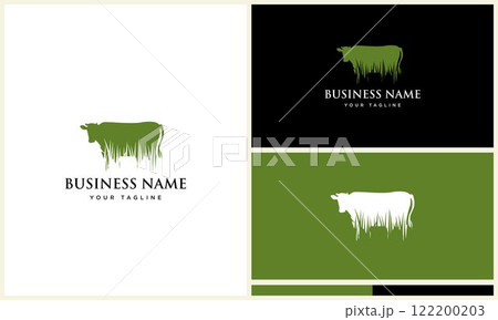 cow vector logo template design 122200203