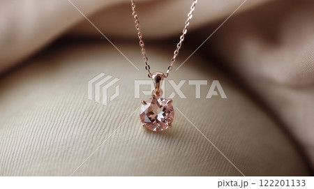 モルガナイトのラウンドカットペンダント モルガナイトのラウンドカットペンダント 122201133