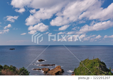 日御碕海岸と雲の風景:大社町 日御碕海岸と雲の風景:大社町 122201207