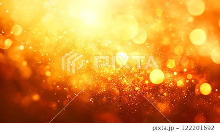 金色の輝きときらめきが広がるテクスチャ 122201692