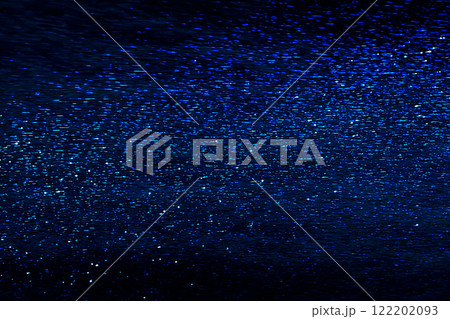 夜空に美しい青緑の宝石を散りばめたような満天の星空（レタッチ＆色彩加工素材） 122202093