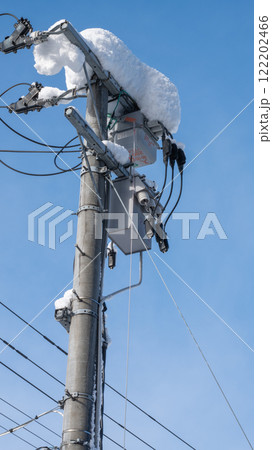 積雪の1号柱受電、PAS 積雪の1号柱受電、PAS 122202466