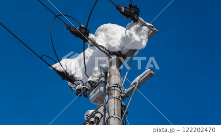 積雪の1号柱受電、PAS 積雪の1号柱受電、PAS 122202470