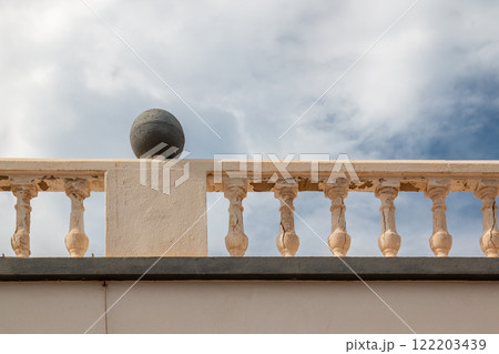 Balustrade at the roof, La Graciosa, Spain 122203439