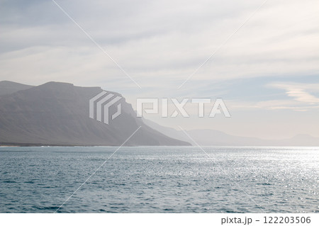 Cliffs of Lanzarote from La Graciosa, Spain 122203506
