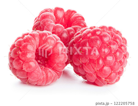 Raspberry. Raspberry isolated. Raspberry on white background. 122205758