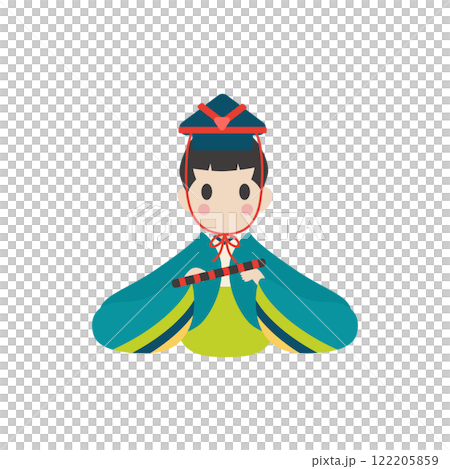 Hina 娃娃_五樂_長笛向量圖 122205859