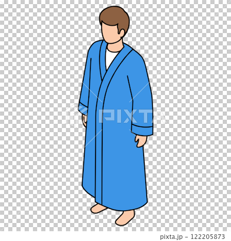 a man in a blue robe isolated vector objectのイラスト素材 [122205873] - PIXTA