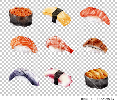 Sushi, Volume 9, Illustration, Hand-drawn, Watercolor Sushi, Volume 9, Illustration, Hand-drawn, Watercolor 122206013