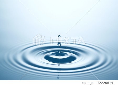 Falling drop of rain 122206141