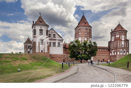 View of Mir Castle, Belarus. August 4, 2021 View of Mir Castle, Belarus. August 4, 2021 122206779