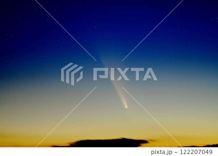 2024年10月13日夕焼けの空に輝く紫金山-アトラス彗星 2024年10月13日夕焼けの空に輝く紫金山-アトラス彗星 122207049