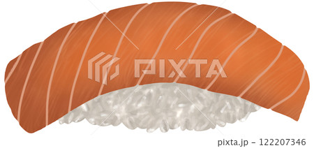 Sushi with salmon  122207346