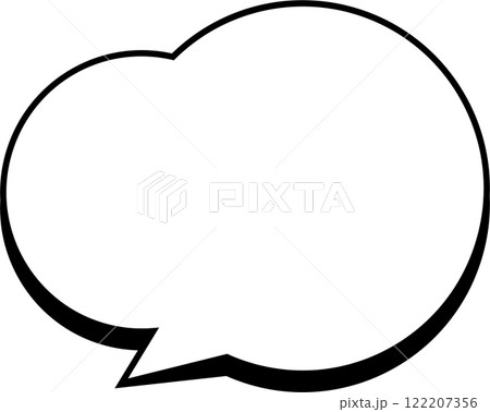 シンプル吹き出し シンプル吹き出し 122207356