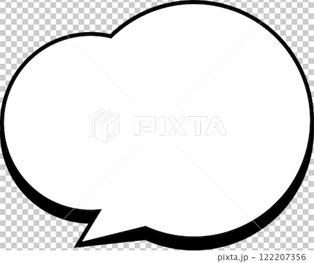 シンプル吹き出し シンプル吹き出し 122207356