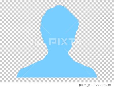Silhouette of a young male businessman (white background) Profile illustration material Silhouette of a young male businessman (white background) Profile illustration material 122208936
