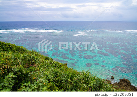 インギャーマリンガーデン展望台からの海景、宮古島、11月 インギャーマリンガーデン展望台からの海景、宮古島、11月 122209351