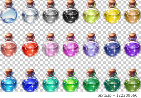 液体の入った小瓶 液体の入った小瓶 122209660