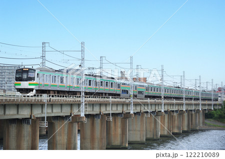 東海道本線　茅ヶ崎－平塚　JR東日本　E217系　F-03編成（国府津） 122210089