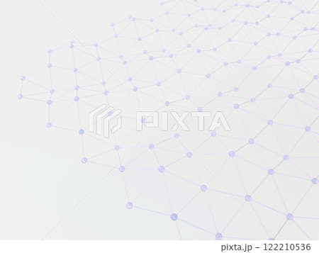 規則的に広がるネットワークの3Dイラストレーション 122210536