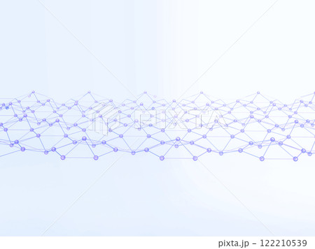 規則的に広がるネットワークの3Dイラストレーション 122210539