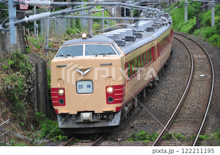 仙山線　北山形－山形　JR東日本　485系　A-1+A-2編成（仙台）　団体 122211195