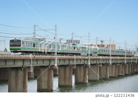 東海道本線　茅ヶ崎－平塚　JR東日本　E231系1000番台　K-17編成（国府津） 122211436