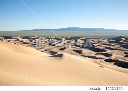 Khongoryn Els sand dunes landscape, Mongolia. Gobi desert Khongoryn Els sand dunes landscape, Mongolia. Gobi desert 122213424