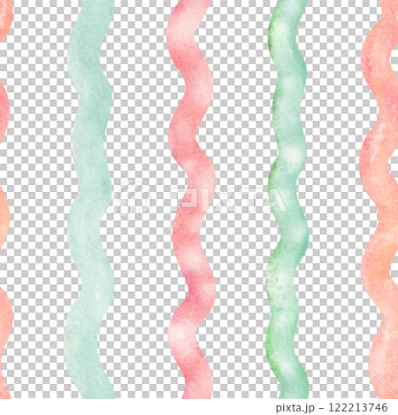 Striped Seamless pattern with pastel colours. Hand-drawn confectionery design with ribbed ideal for textiles, tablecloths, or kids bedroom decor. 122213746