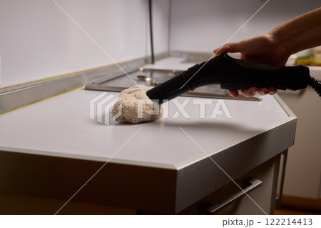 Achieving Efficient and Thorough Cleaning with a Steam Cleaner in a Modern Kitchen Setting Achieving Efficient and Thorough Cleaning with a Steam Cleaner in a Modern Kitchen Setting 122214413